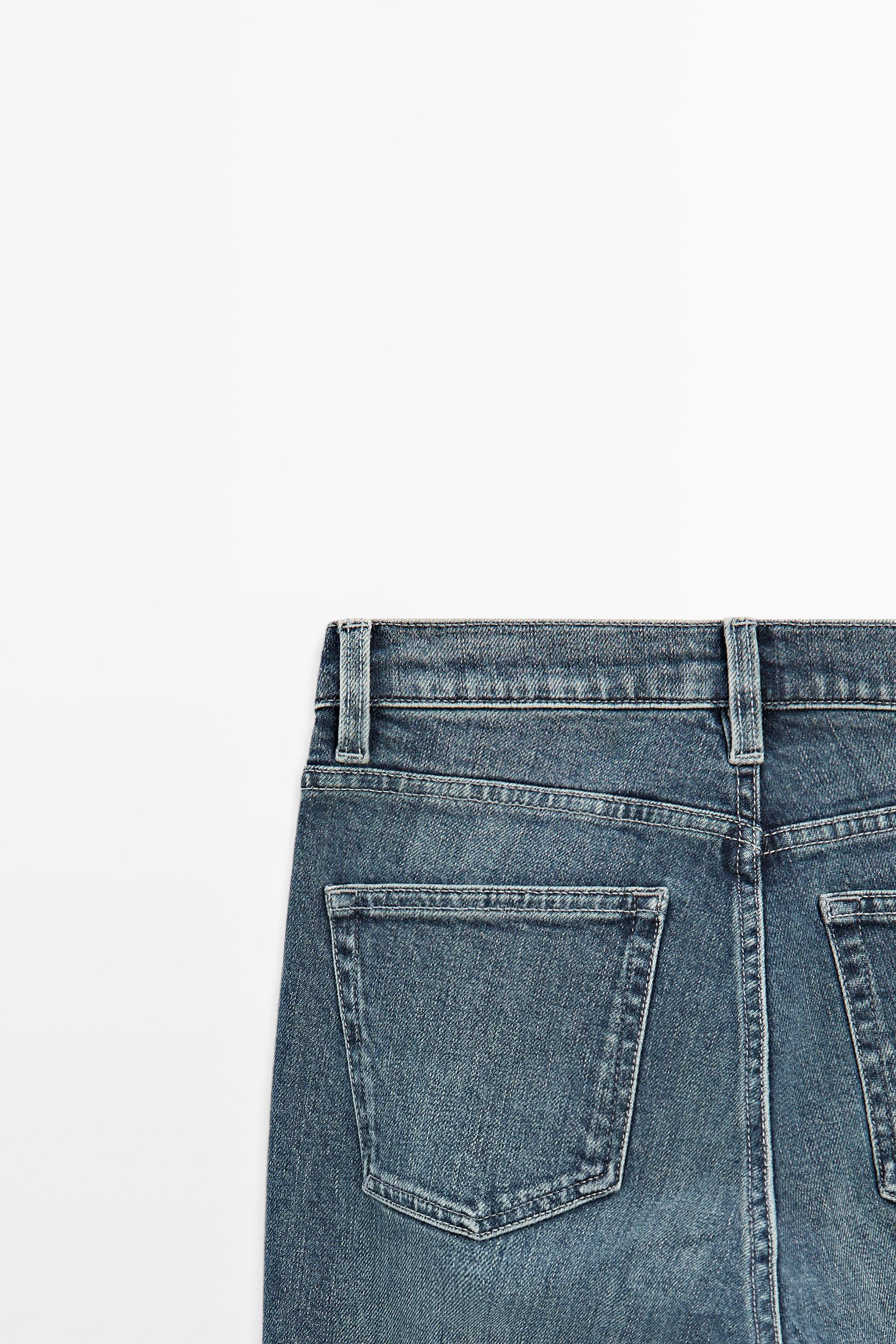Jean slim cropped taille moyenne